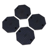 Max Maxb 4PCS Heavy Duty Rubber Car Lift Arm Pads Equipment Kit Black Octagon