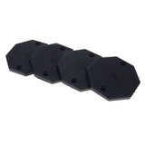 Max Maxb 4PCS Heavy Duty Rubber Car Lift Arm Pads Equipment Kit Black Octagon