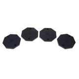 Max Maxb 4PCS Heavy Duty Rubber Car Lift Arm Pads Equipment Kit Black Octagon