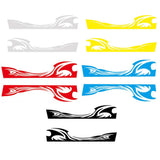 Max Maxb 2pcs Car Rear View Side Mirror Body Stripe Vinyl Sticker DIY Graphic Black