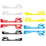 Max Maxb 2pcs Car Rear View Side Mirror Body Stripe Vinyl Sticker DIY Graphic Black