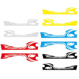 Max Maxb 2pcs Car Rear View Side Mirror Body Stripe Vinyl Sticker DIY Graphic Black