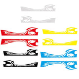 Max Maxb 2pcs Car Rear View Side Mirror Body Stripe Vinyl Sticker DIY Graphic Black