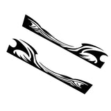 Max Maxb 2pcs Car Rear View Side Mirror Body Stripe Vinyl Sticker DIY Graphic Black
