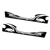 Max Maxb 2pcs Car Rear View Side Mirror Body Stripe Vinyl Sticker DIY Graphic Black