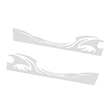 Max Maxb 2pcs Car Rear View Side Mirror Body Stripe Vinyl Sticker DIY Graphic White