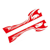 Max Maxb 2pcs Car Rear View Side Mirror Body Stripe Vinyl Sticker DIY Graphic Red
