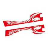 Max Maxb 2pcs Car Rear View Side Mirror Body Stripe Vinyl Sticker DIY Graphic Red