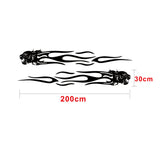 Max Maxb Car Body Scratch Sticker Self-Adhesive Side Truck Vinyl Graphics Decal Black