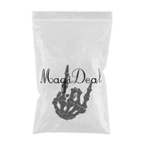 Max Maxb Unique Skull Skeleton Bone Finger Flipping Off Car Decal / Sticker Black