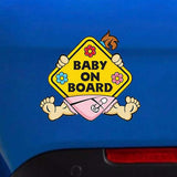 Max Maxb Baby on Board Warning Safety Sign Car Decal Vinyl Warning Sticker 11x10cm