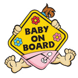 Max Maxb Baby on Board Warning Safety Sign Car Decal Vinyl Warning Sticker 11x10cm