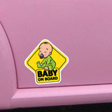 Max Maxb Baby on Board Warning Safety Sign Car Decal Vinyl Warning Sticker 15x15cm