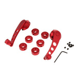 Maxbell 2x 0.39" Aluminum Car SUV Window Winder Glass Door Cranks Handles Red