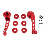 Maxbell 2x 0.39" Aluminum Car SUV Window Winder Glass Door Cranks Handles Red