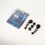 Maxbell 2x 0.39" Aluminum Car SUV Window Winder Glass Door Cranks Handles Black