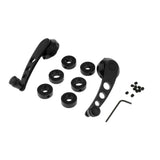 Maxbell 2x 0.39" Aluminum Car SUV Window Winder Glass Door Cranks Handles Black