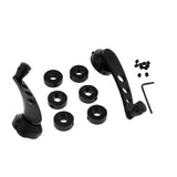 Maxbell 2x 0.39" Aluminum Car SUV Window Winder Glass Door Cranks Handles Black