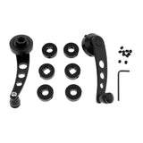 Maxbell 2x 0.39" Aluminum Car SUV Window Winder Glass Door Cranks Handles Black