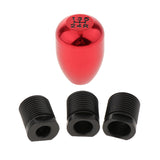 Maxbell 5 Speed Car Manual Shift Knob Gear Stick Shifter Lever Aluminum Alloy Red