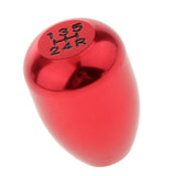 Maxbell 5 Speed Car Manual Shift Knob Gear Stick Shifter Lever Aluminum Alloy Red