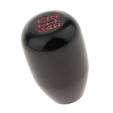 Maxbell 5 Speed Car Manual Shift Knob Gear Stick Shifter Lever Aluminum Alloy Black