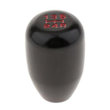 Maxbell 5 Speed Car Manual Shift Knob Gear Stick Shifter Lever Aluminum Alloy Black