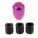 Maxbell 5 Speed Car Manual Shift Knob Gear Stick Shifter Lever Aluminum Alloy Purple