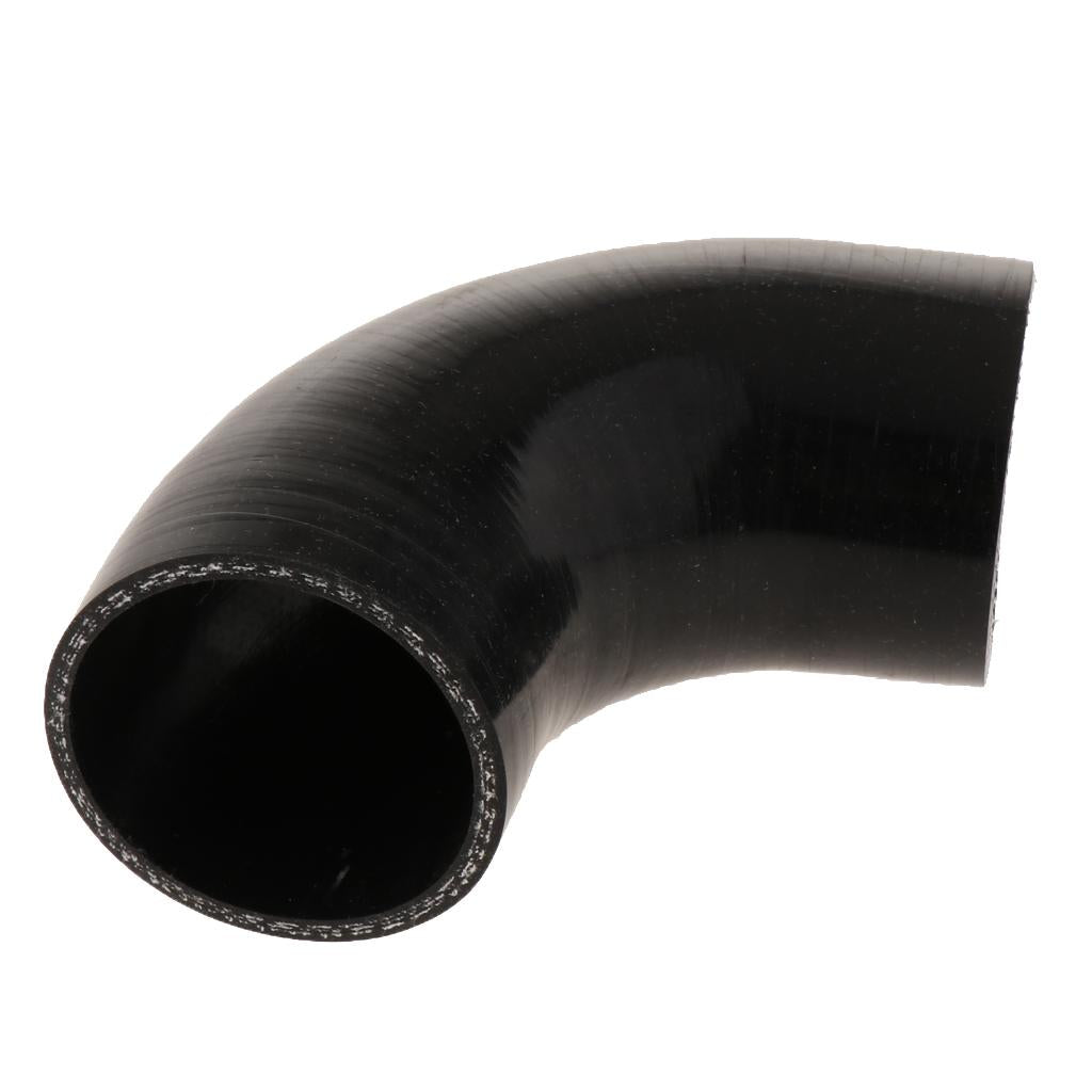 Maxbell 90 Degree 5mm Hose Turbo Silicone Elbows Coupler Pipe Hose  Black