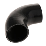 Maxbell 90 Degree 5mm Hose Turbo Silicone Elbows Coupler Pipe Hose  Black