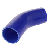 Max Maxb 102mm 45 Degree 4 ply Silicone Elbows Turbo Hose Racing Coupler Pipe Blue