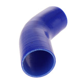 Max Maxb 102mm 45 Degree 4 ply Silicone Elbows Turbo Hose Racing Coupler Pipe Blue