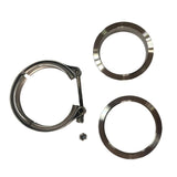 Max Maxb Car V-Band Clamp,Exhaust pipe clamp -304 Stainless Steel Silver 2.25inch