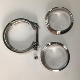 Max Maxb Car V-Band Clamp,Exhaust pipe clamp -304 Stainless Steel Silver 2.25inch