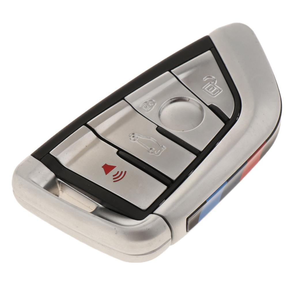 Maxbell Blade Style Shell Smart Remote Key Case Fob 4 Button for BMW X5/X6