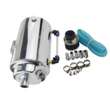 Max Universal 200ml Aluminum Oil Catch Can Reservoir Tank with Breather Filter