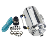 Max Universal 200ml Aluminum Oil Catch Can Reservoir Tank with Breather Filter