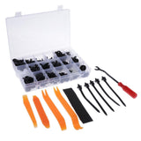 Max 435Pcs Car Body Trim Clips Retainer Bumper Rivets Screw Panel Fastener Kit