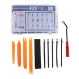 Max 435Pcs Car Body Trim Clips Retainer Bumper Rivets Screw Panel Fastener Kit