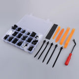 Max 435Pcs Car Body Trim Clips Retainer Bumper Rivets Screw Panel Fastener Kit
