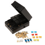Max 13-Way Blade Fuse Block Include Relay,  Fuse Marine Boat Fuse Holder Box
