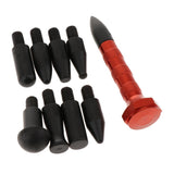 Max 9 Pieces Paintless Dent Repair Tap Down Pen Tips Dent Removal Tools Orange
