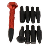 Max 9 Pieces Paintless Dent Repair Tap Down Pen Tips Dent Removal Tools Orange