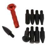 Max 9 Pieces Paintless Dent Repair Tap Down Pen Tips Dent Removal Tools Orange