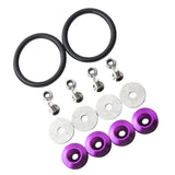 Max Maxb Quick Release Fasteners For Car Bumpers Trunk Fender Hatch Lids Kit Purple