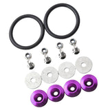 Max Maxb Quick Release Fasteners For Car Bumpers Trunk Fender Hatch Lids Kit Purple