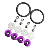 Max Maxb Quick Release Fasteners For Car Bumpers Trunk Fender Hatch Lids Kit Purple