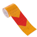 Maxbell Arrow Conspicuity Tape 10' Reflective Safety Warning Sign Car Yellow + Red