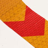 Maxbell Arrow Conspicuity Tape 10' Reflective Safety Warning Sign Car Yellow + Red