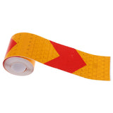 Maxbell Arrow Conspicuity Tape 10' Reflective Safety Warning Sign Car Yellow + Red